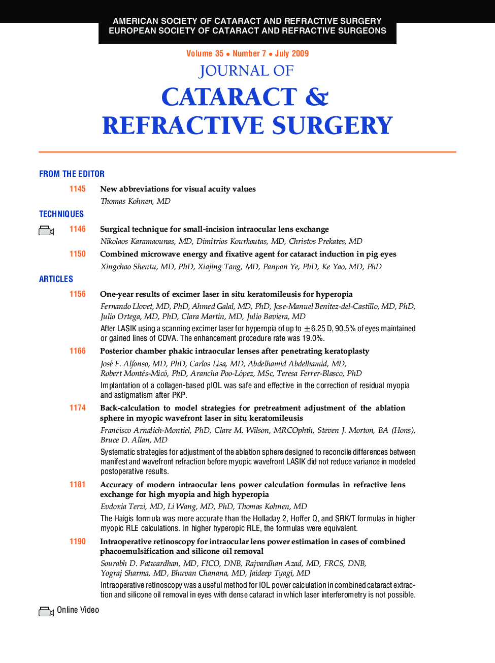 Table of Contents