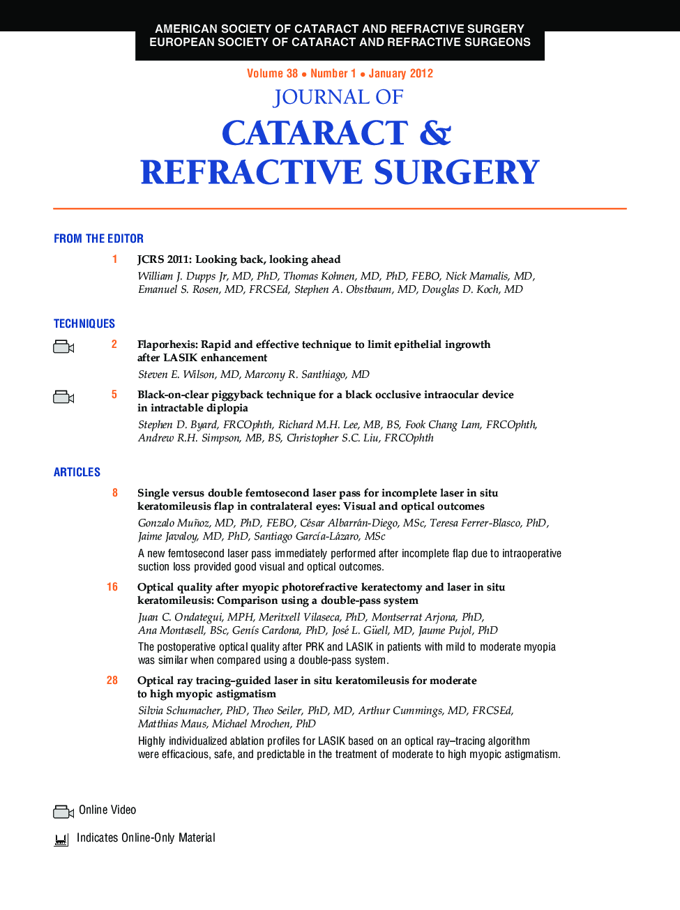 Table of Contents