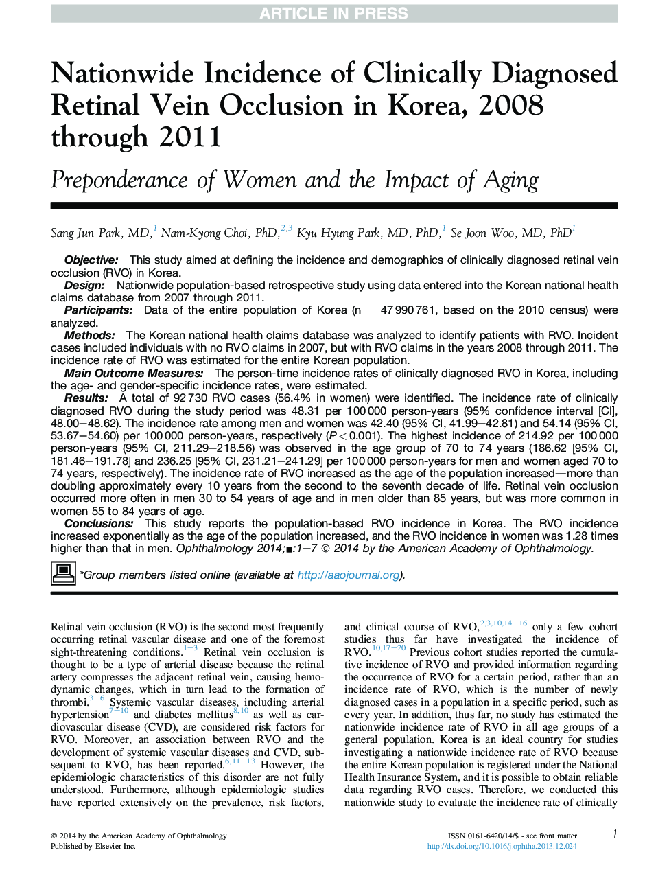 بروز بیماری های ناشی از بیماری های غدد درون ریز در کره 2008-2008 