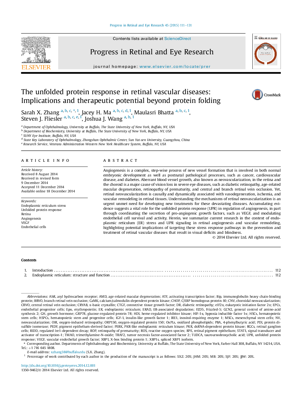 The unfolded protein response in retinal vascular diseases: Implications and therapeutic potential beyond protein folding