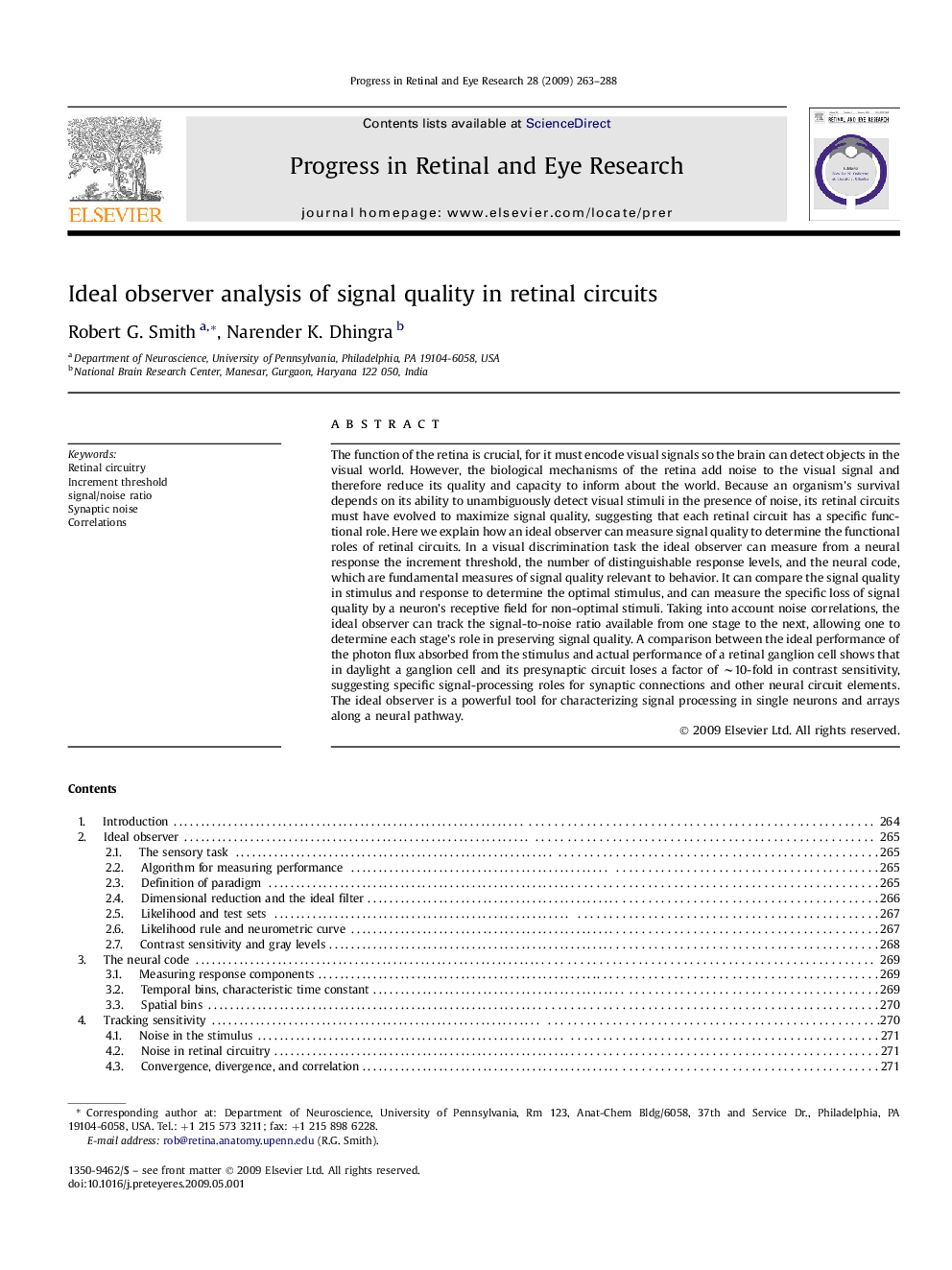 Ideal observer analysis of signal quality in retinal circuits