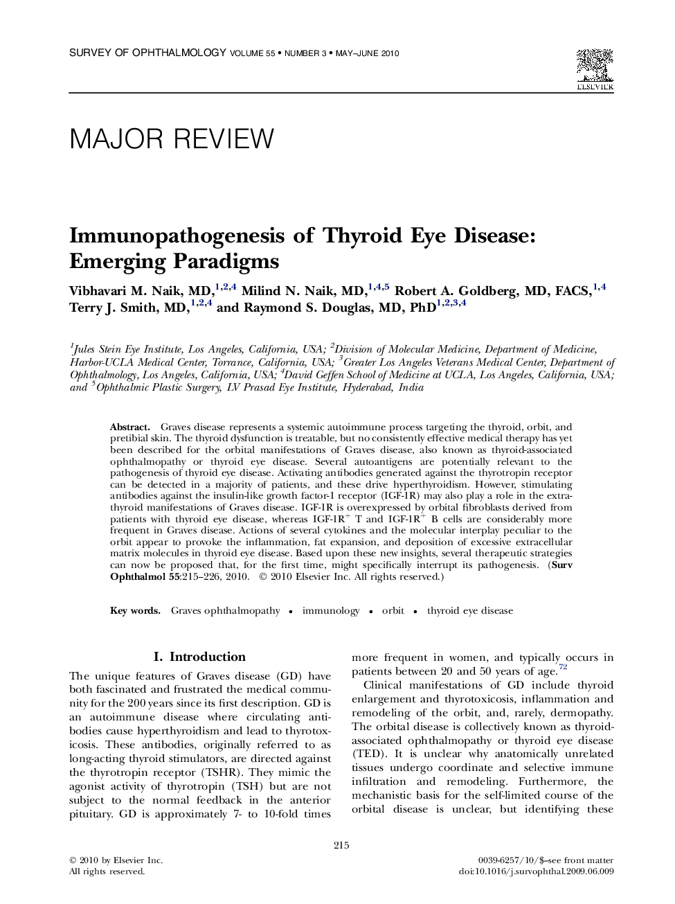 Immunopathogenesis of Thyroid Eye Disease: Emerging Paradigms 