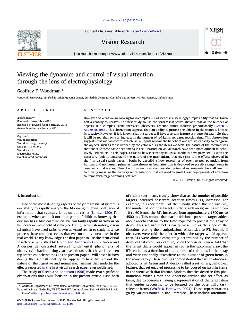 Viewing the dynamics and control of visual attention through the lens of electrophysiology