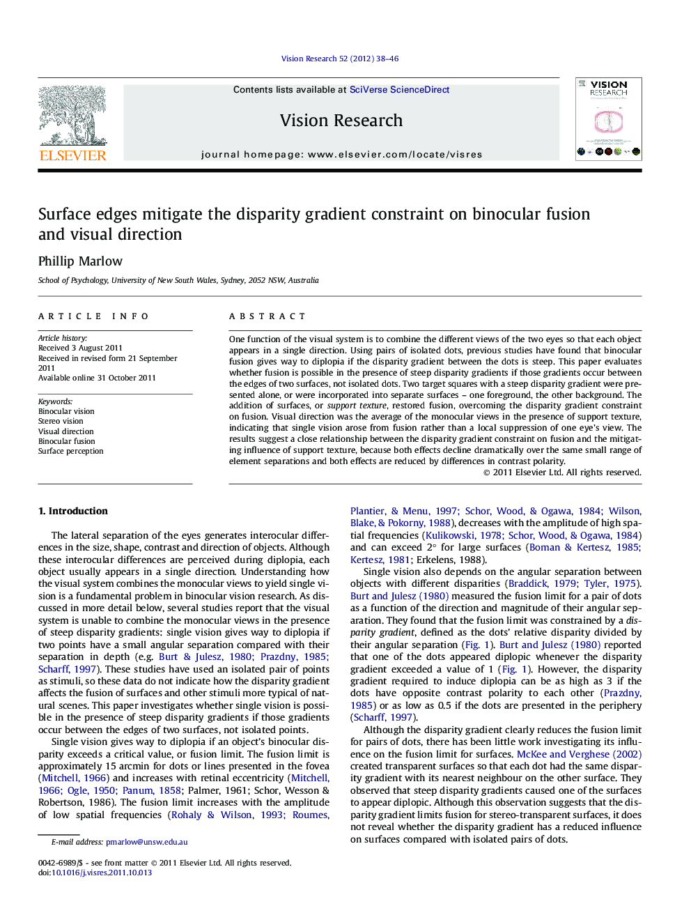 Surface edges mitigate the disparity gradient constraint on binocular fusion and visual direction