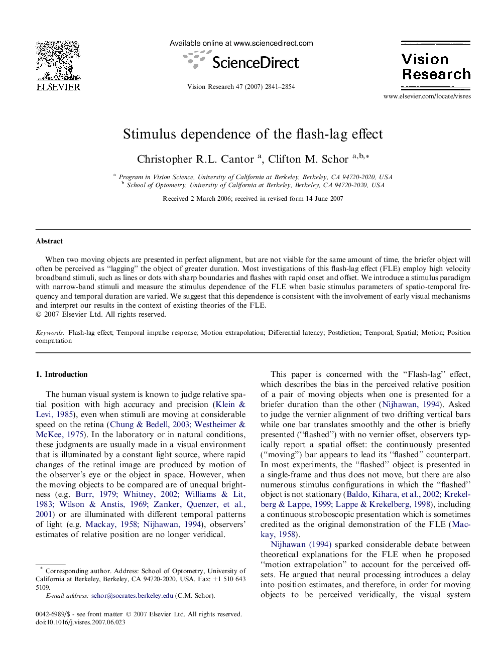 Stimulus dependence of the flash-lag effect