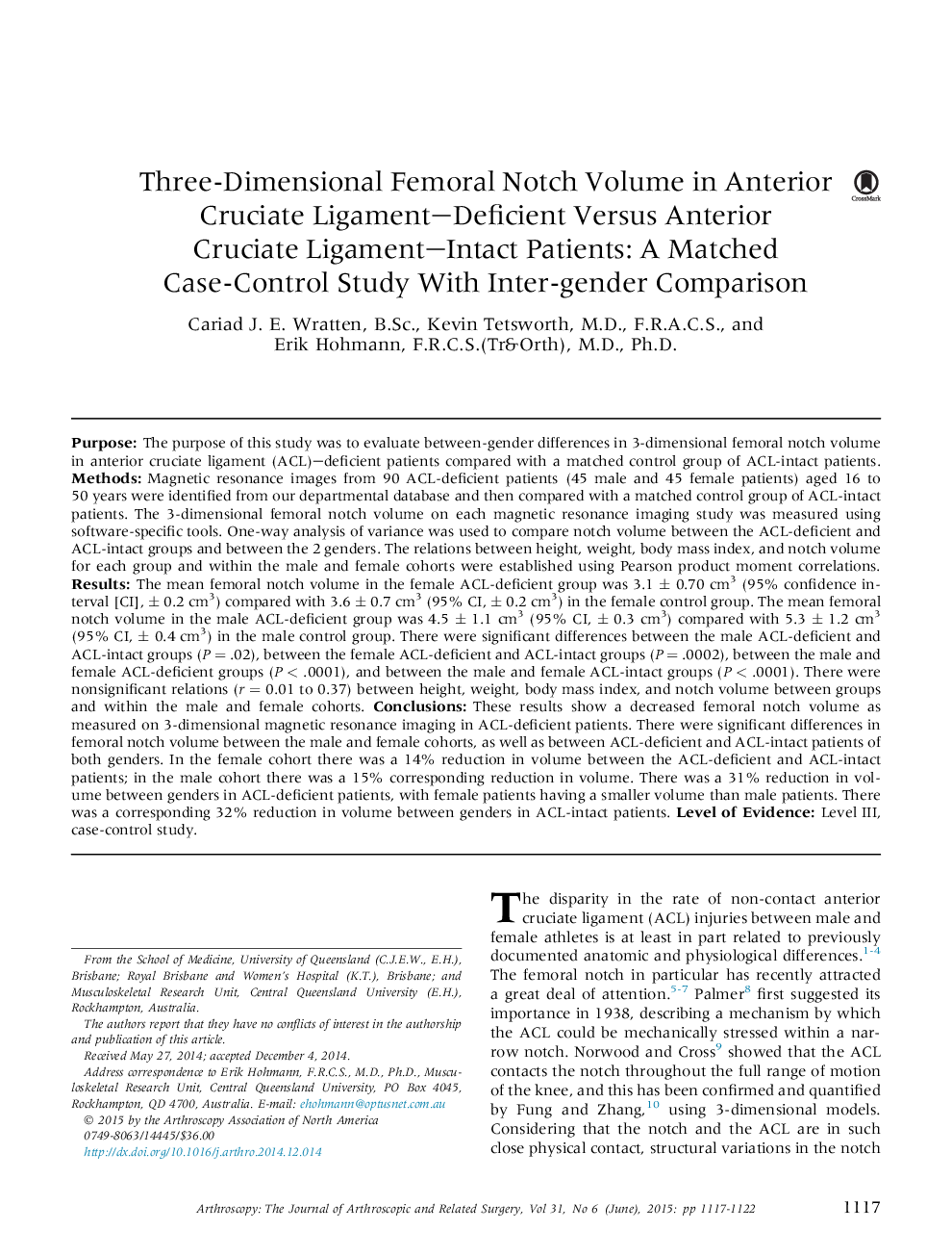 مقیاس سه فامیلی فتق در ناحیه قدامی قاعده لیگامنتا: بیمارانی که دچار ضعف عضلانی قدامی گردن هستند: مطالعه موردی کنترل شده با مقایسه بین جنس 