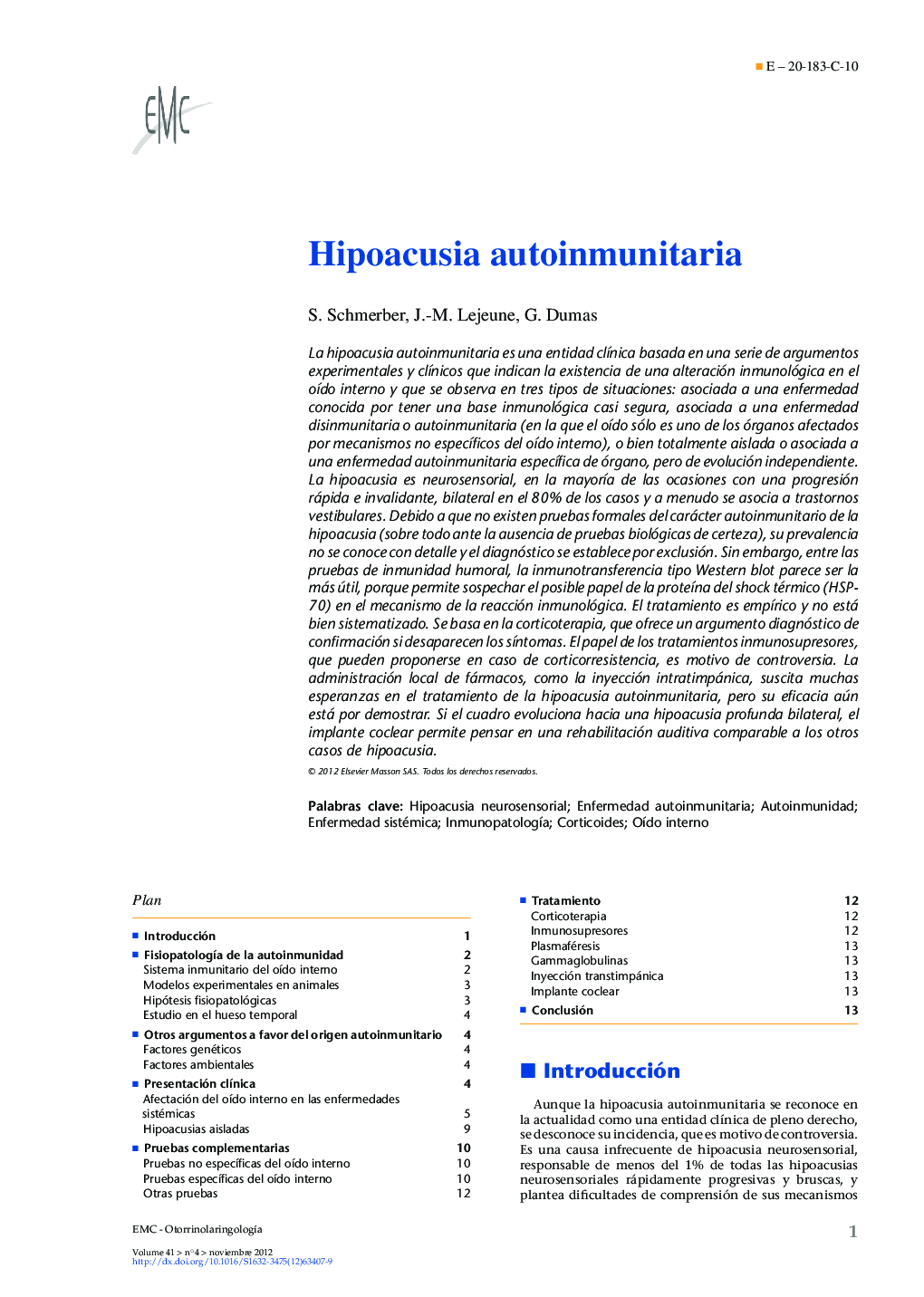 Hipoacusia autoinmunitaria