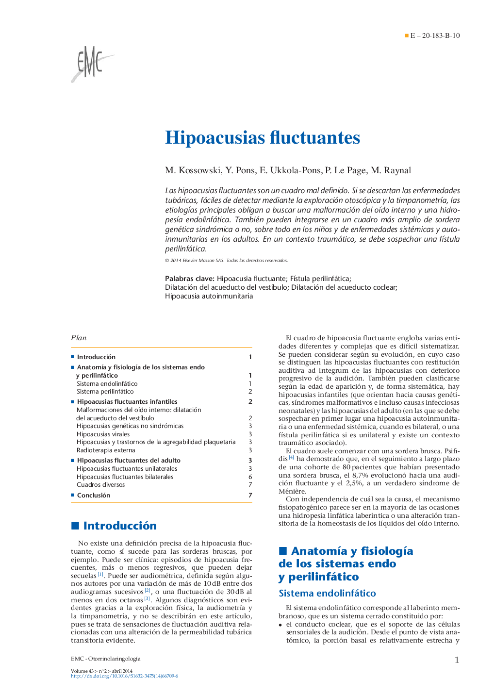 Hipoacusias fluctuantes