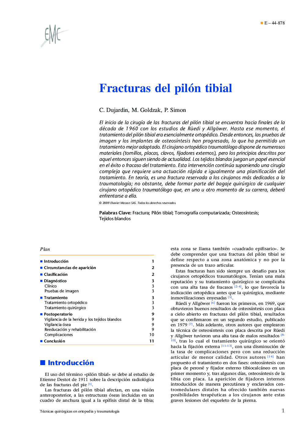 Fracturas del pilón tibial