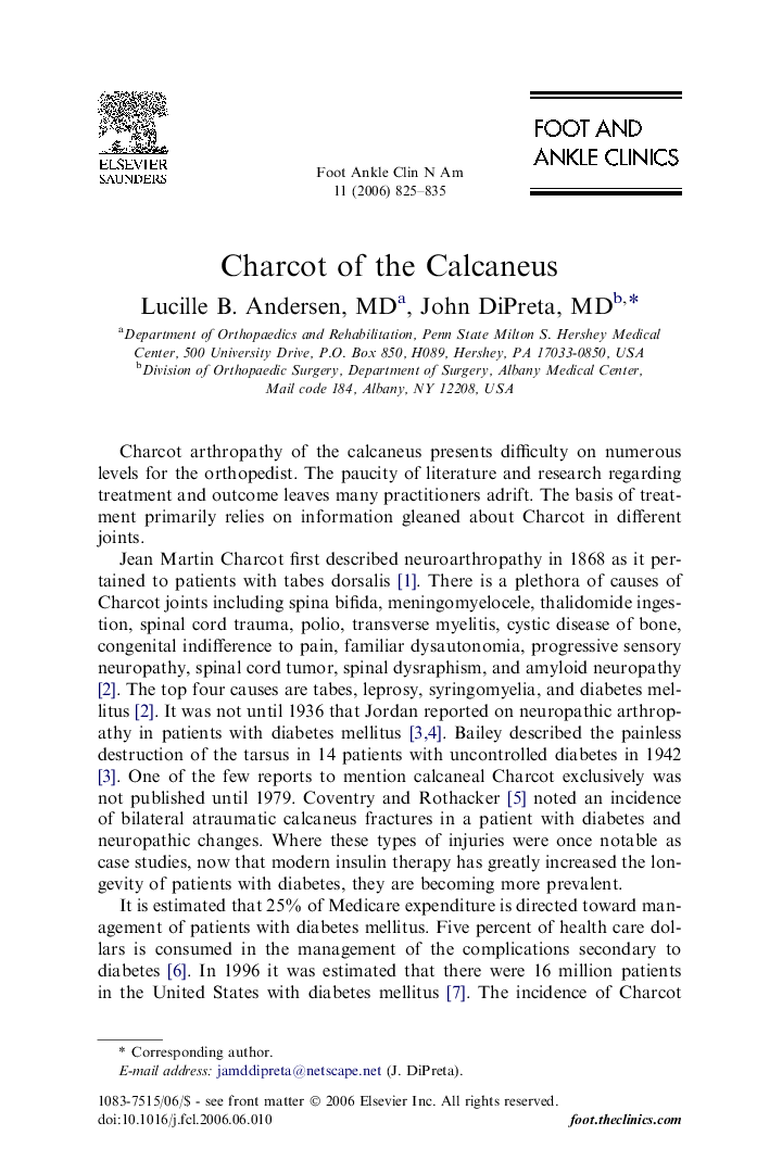 Charcot of the Calcaneus