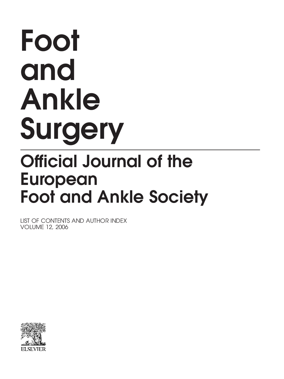 Volume contents and author index for volume 12