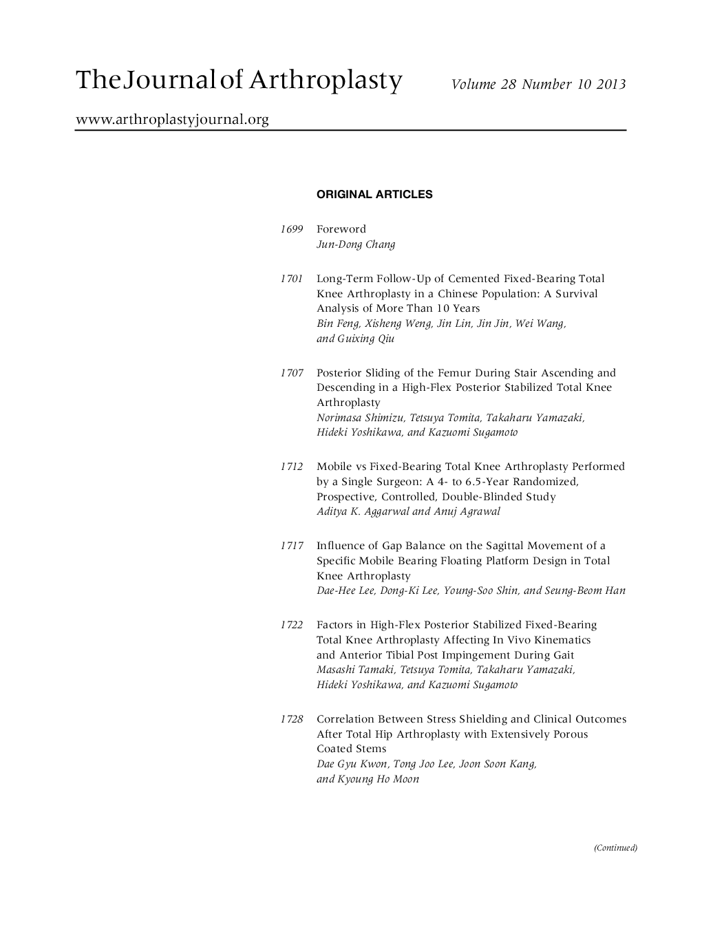 Table of Contents