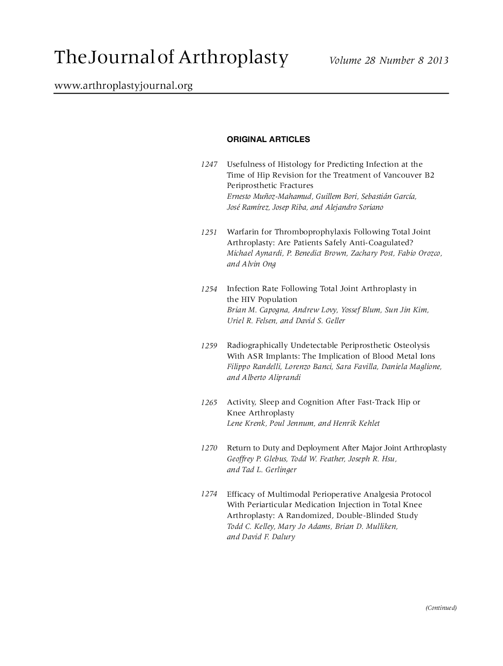 Table of Contents