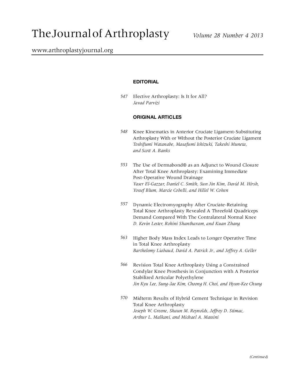 Table of Contents