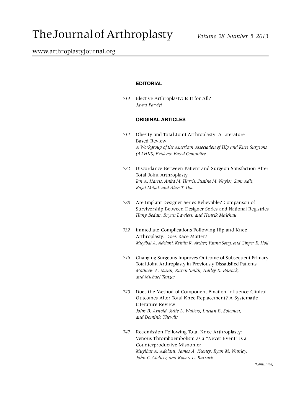Table of Contents