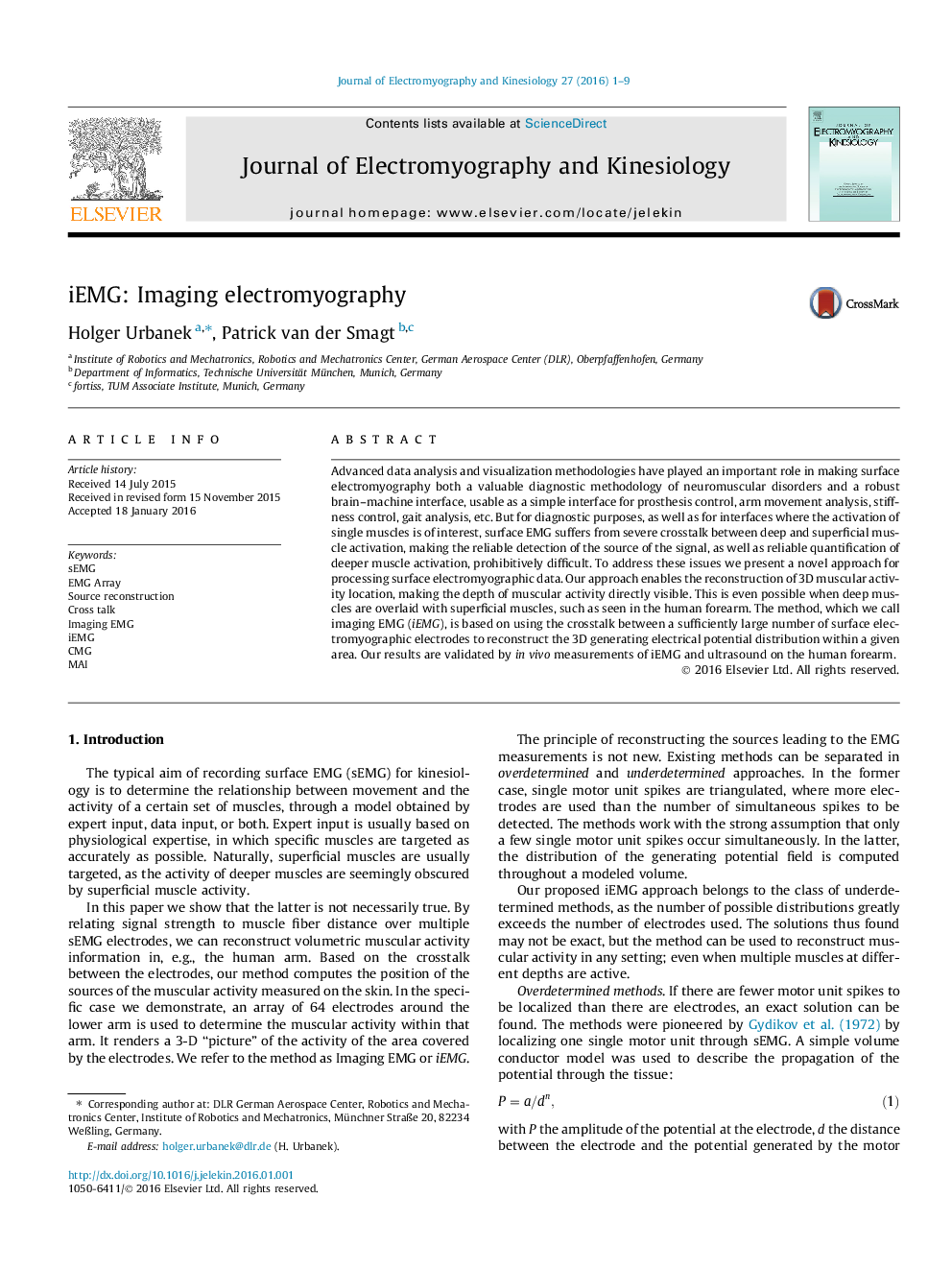 iEMG: Imaging electromyography