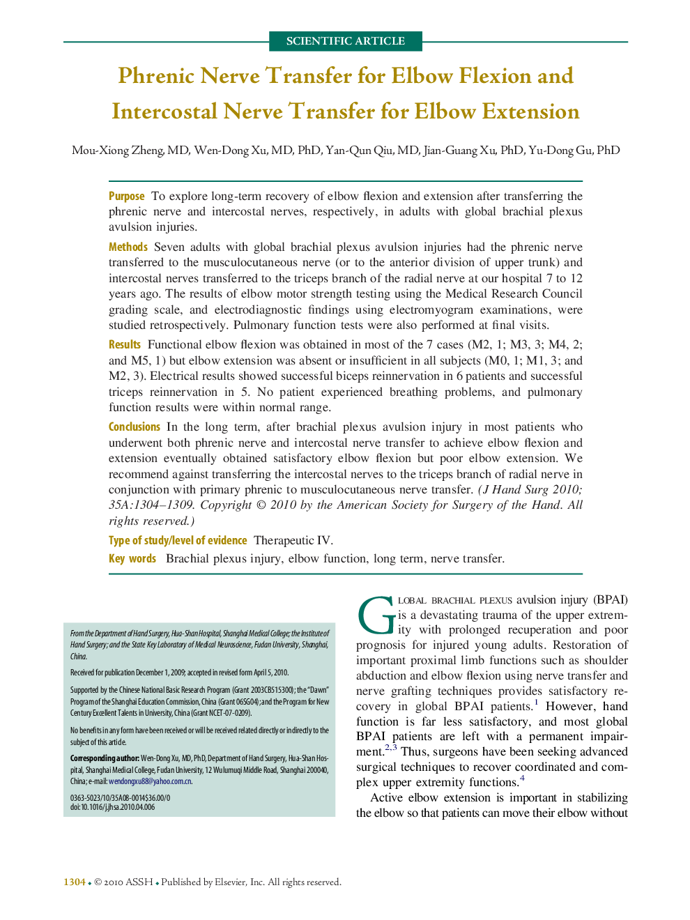 Phrenic Nerve Transfer for Elbow Flexion and Intercostal Nerve Transfer for Elbow Extension