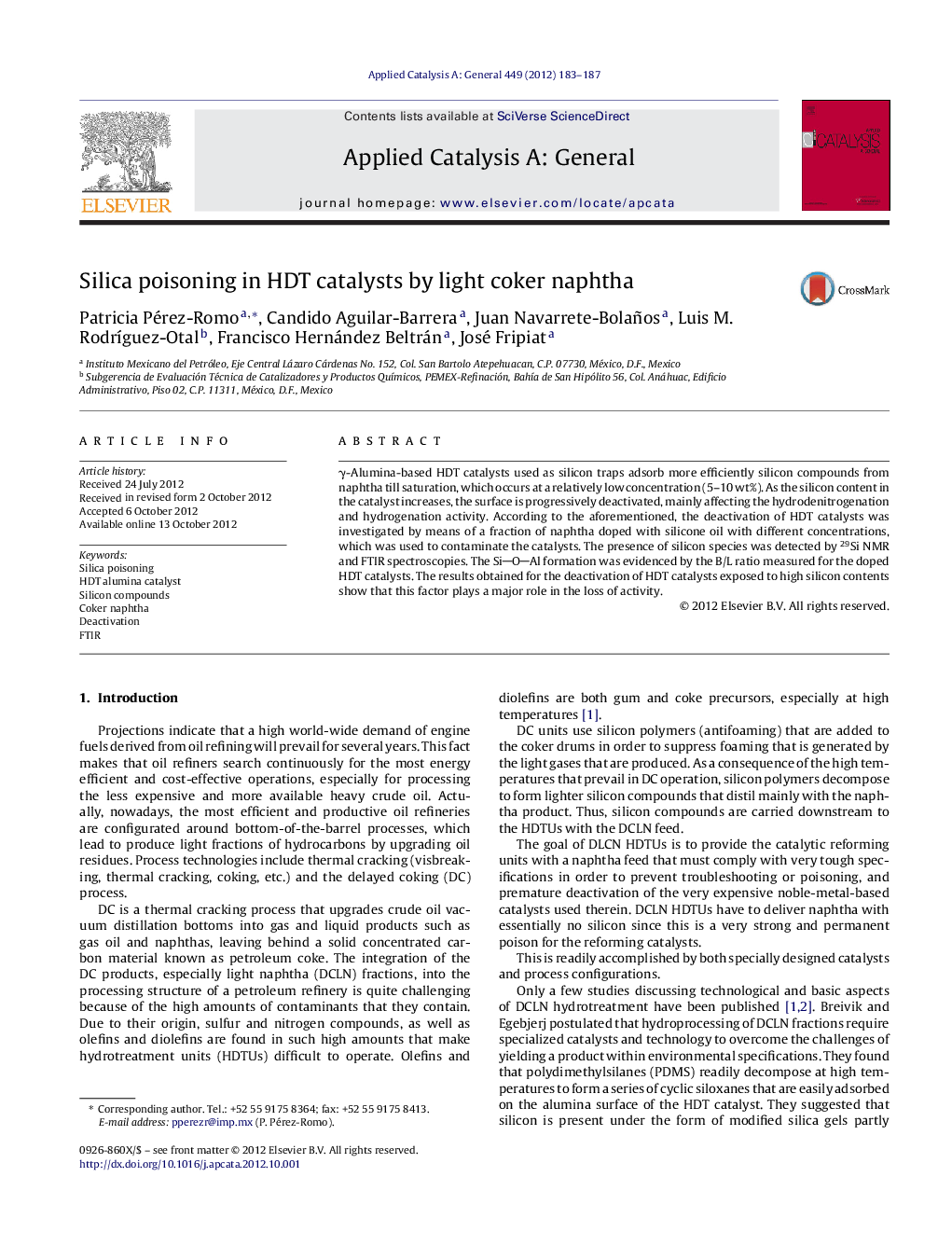 Silica poisoning in HDT catalysts by light coker naphtha