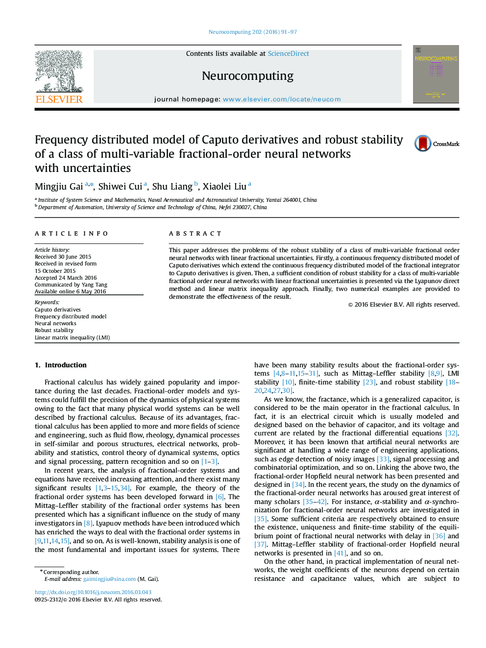 Frequency distributed model of Caputo derivatives and robust stability of a class of multi-variable fractional-order neural networks with uncertainties