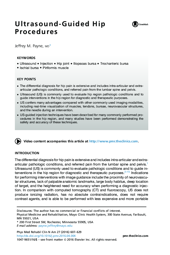 Ultrasound-Guided Hip Procedures