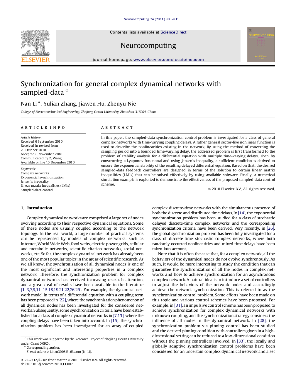 Synchronization for general complex dynamical networks with sampled-data 