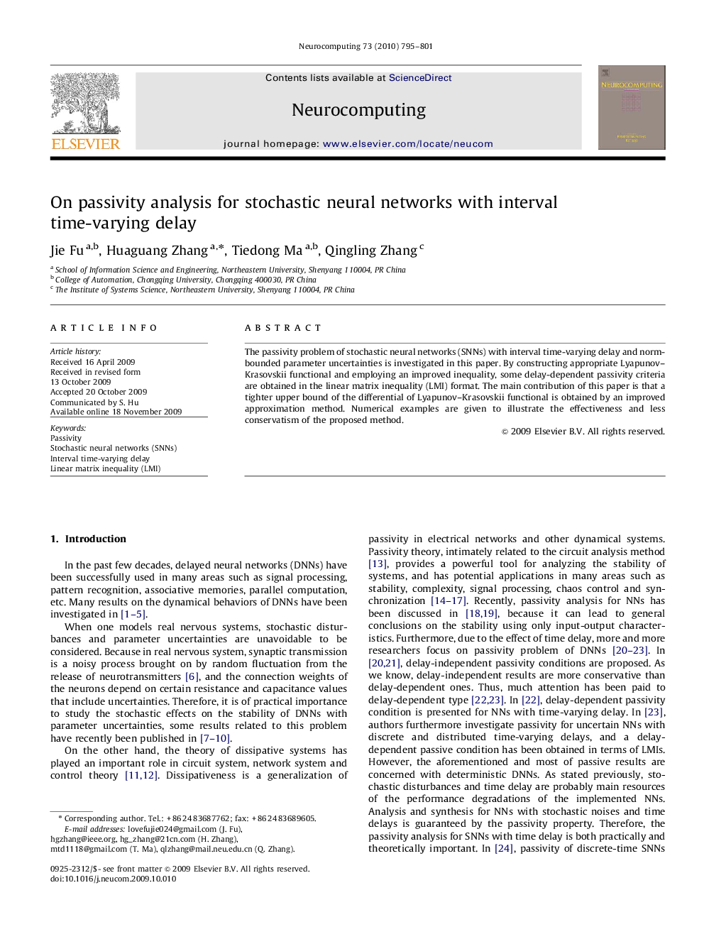 On passivity analysis for stochastic neural networks with interval time-varying delay