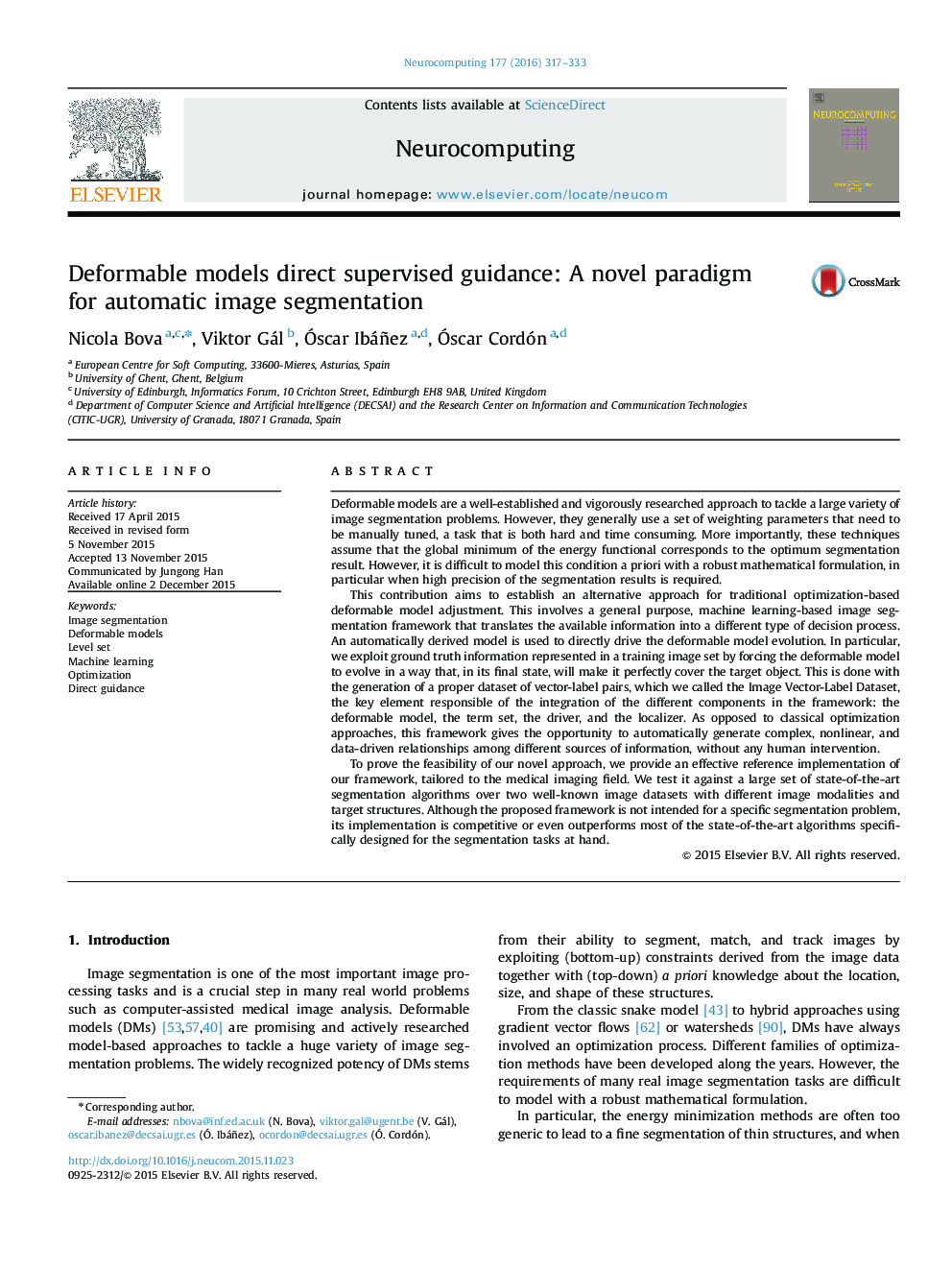 Deformable models direct supervised guidance: A novel paradigm for automatic image segmentation