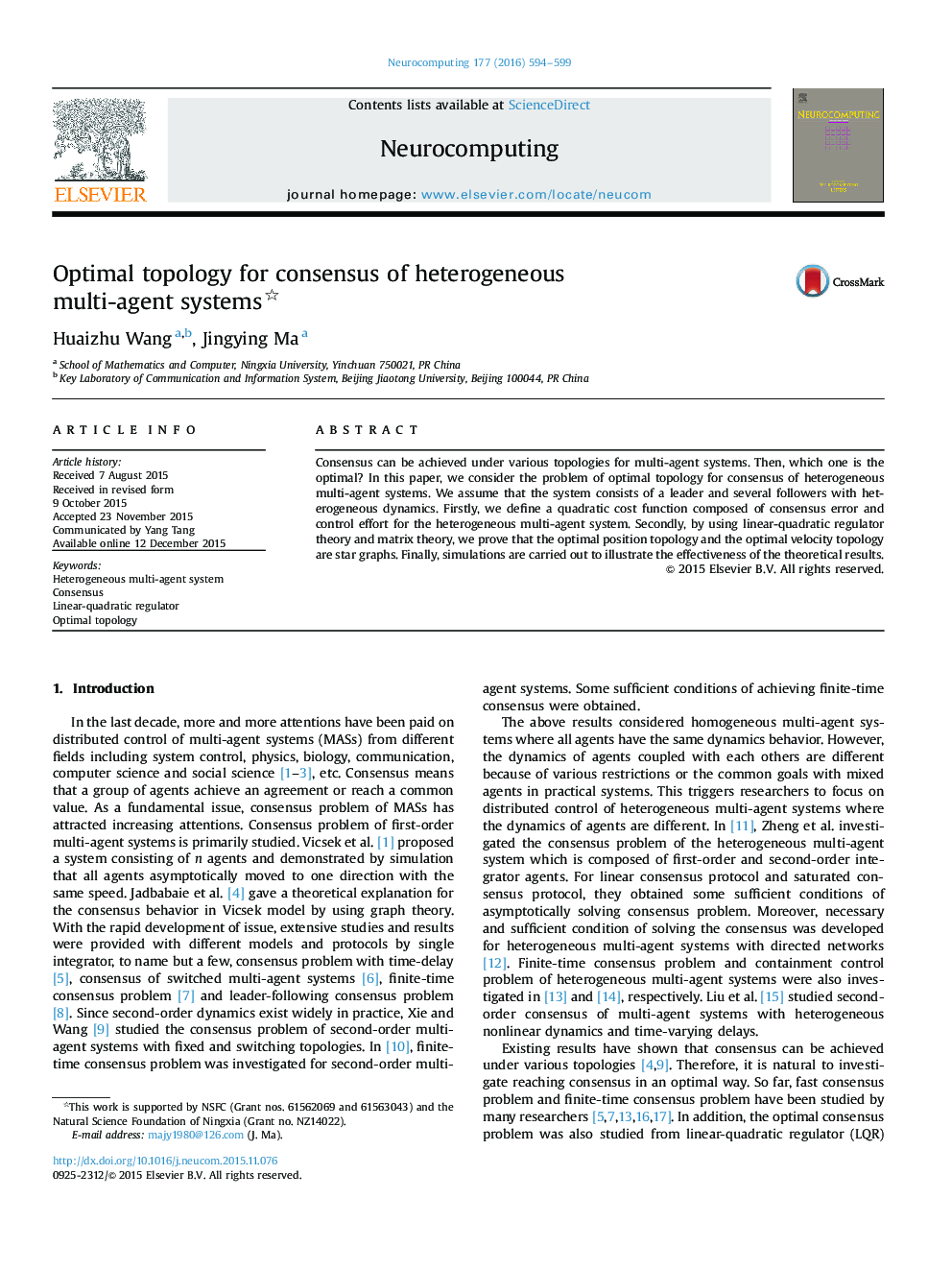 Optimal topology for consensus of heterogeneous multi-agent systems 