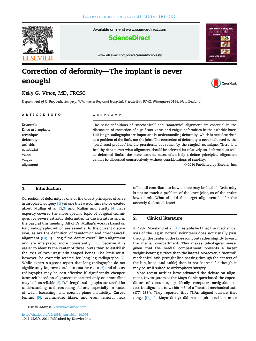 Correction of deformity—The implant is never enough!