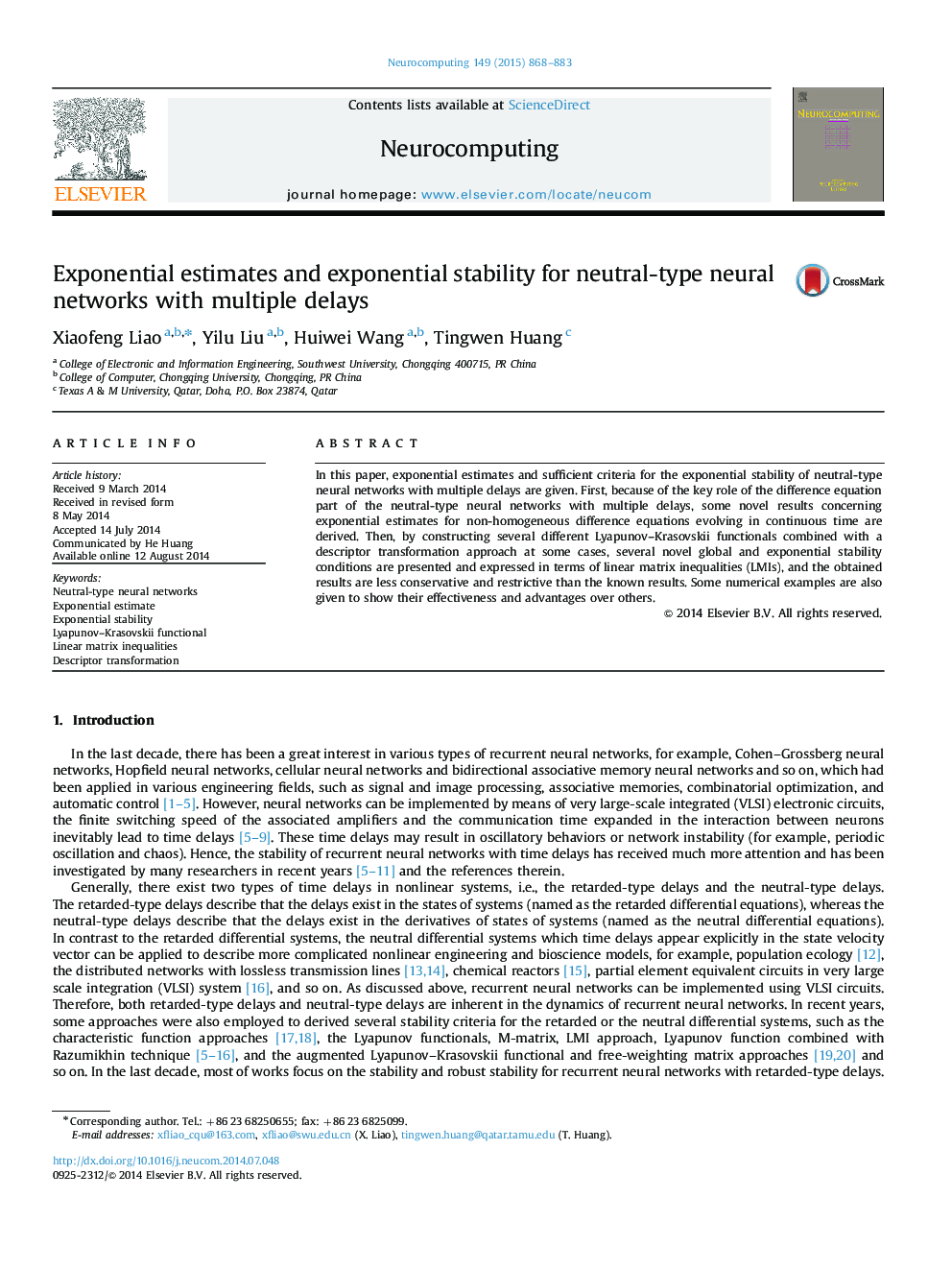 Exponential estimates and exponential stability for neutral-type neural networks with multiple delays