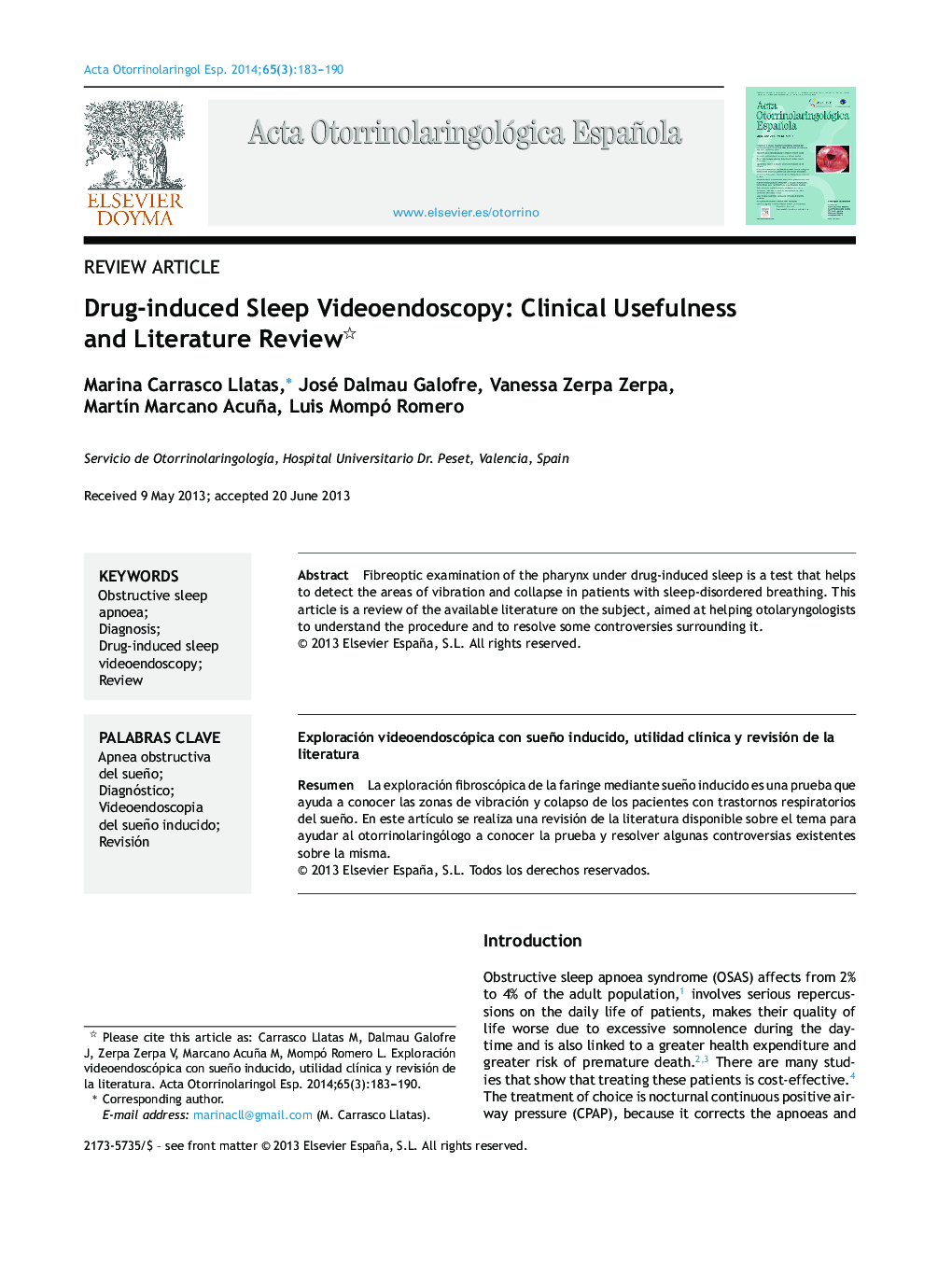 Drug-induced Sleep Videoendoscopy: Clinical Usefulness and Literature Review 