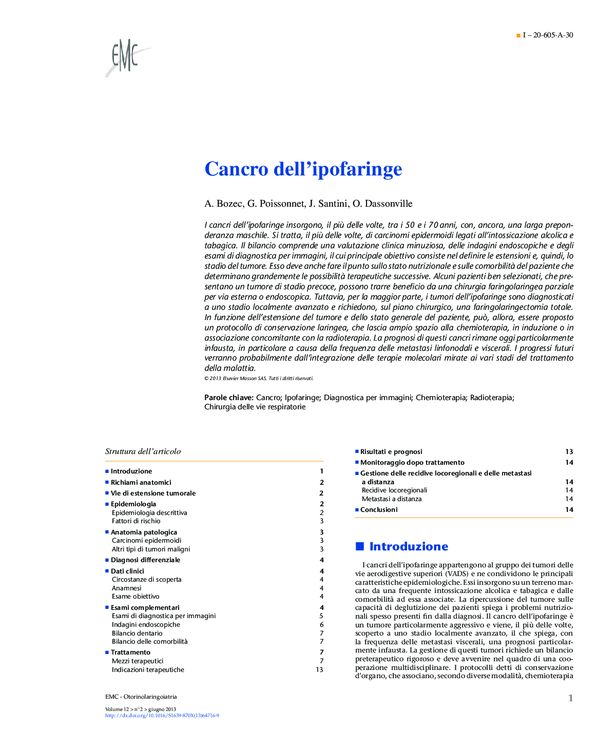 Cancro dell'ipofaringe