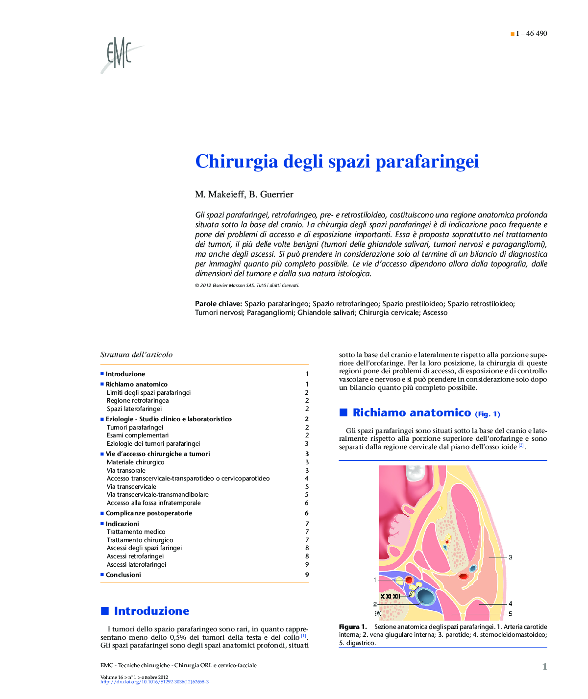 Chirurgia degli spazi parafaringei