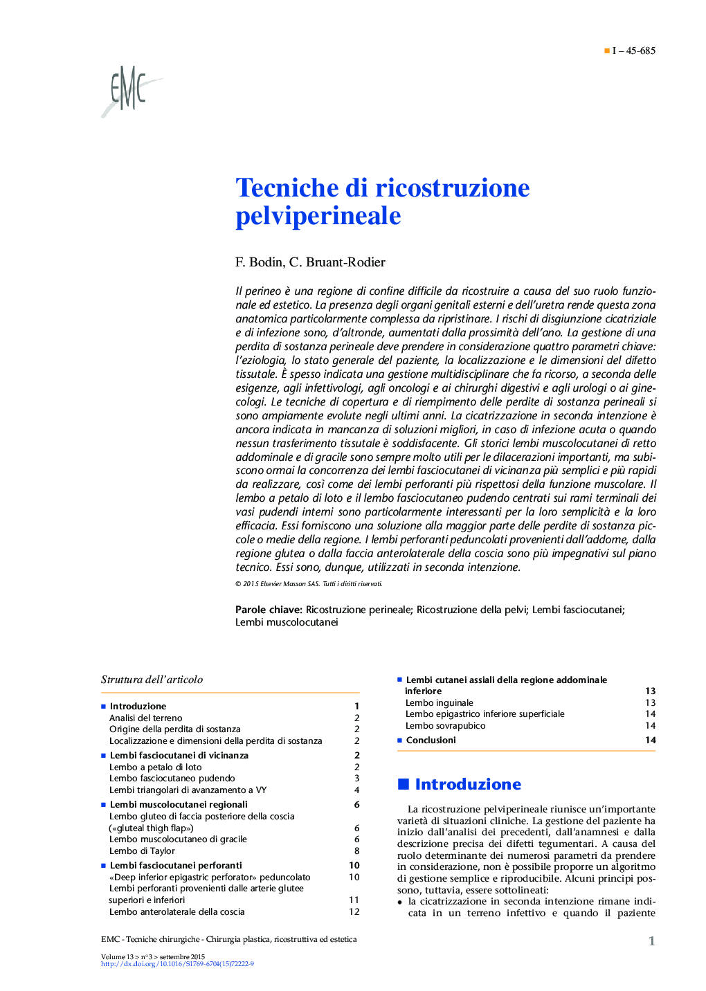 Tecniche di ricostruzione pelviperineale