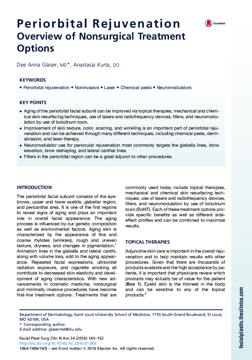 Periorbital Rejuvenation