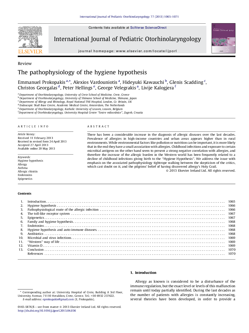 The pathophysiology of the hygiene hypothesis