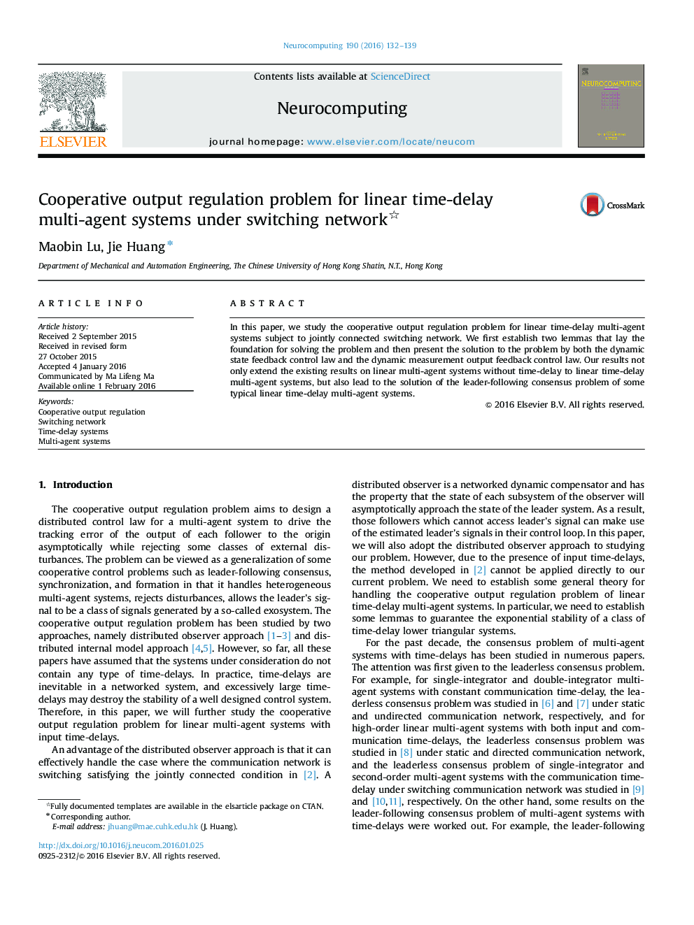 Cooperative output regulation problem for linear time-delay multi-agent systems under switching network 