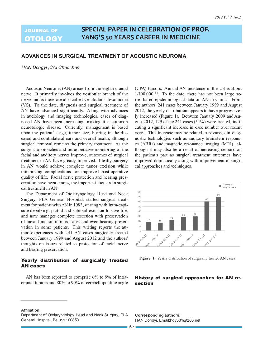 Advances in Surgical Treatment of Acoustic Neuroma