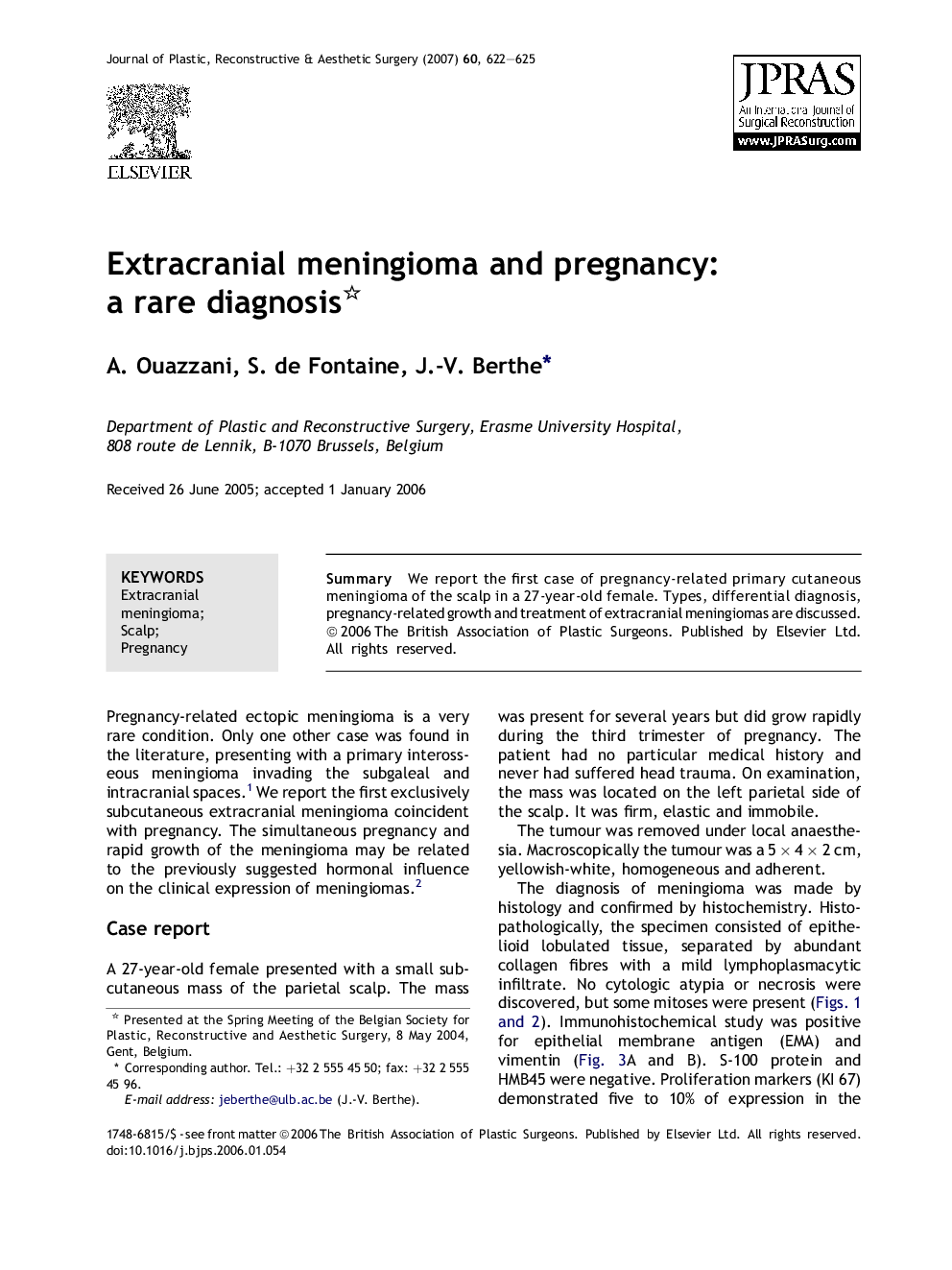 Extracranial meningioma and pregnancy: a rare diagnosis 