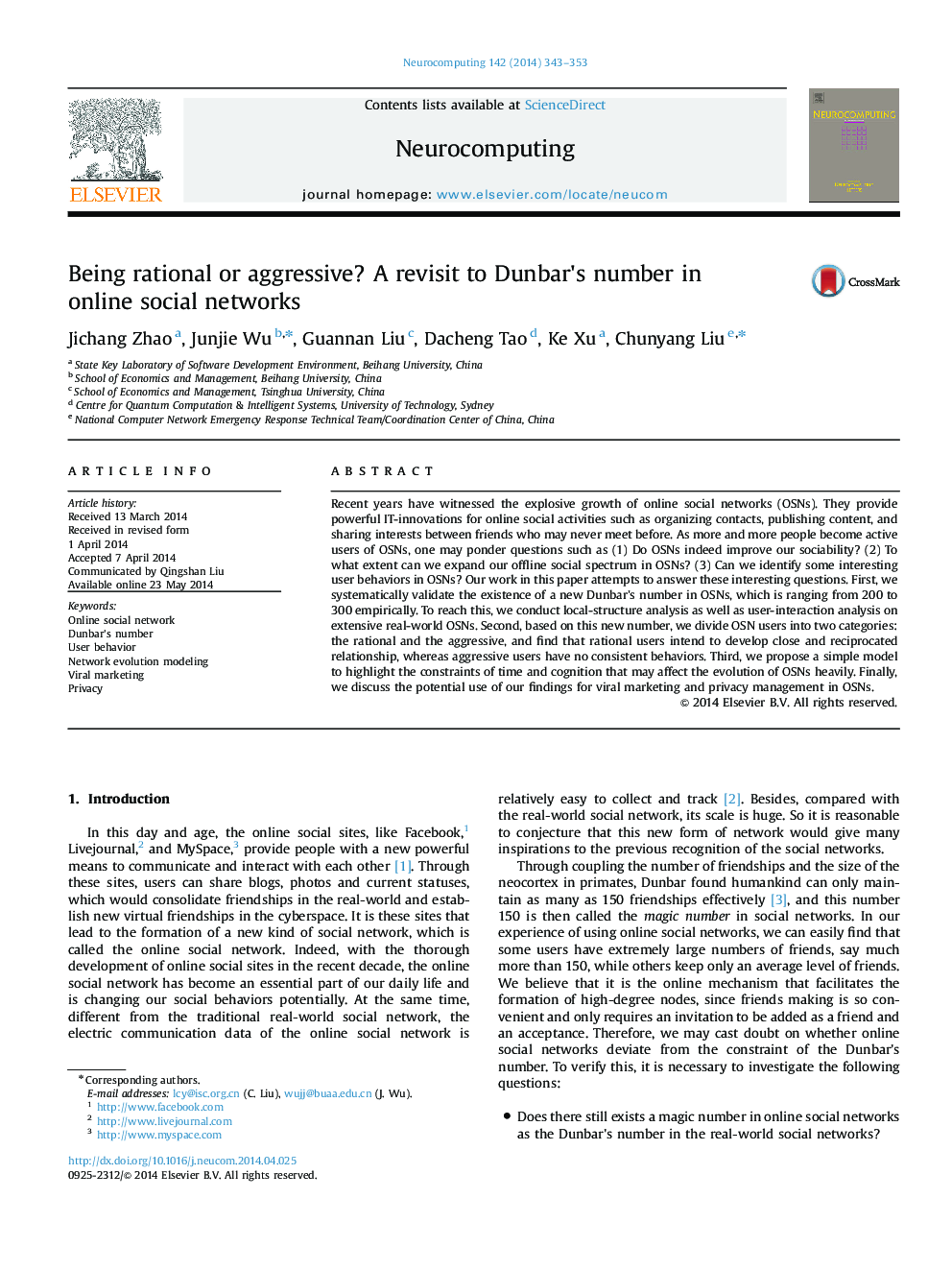 Being rational or aggressive? A revisit to Dunbar׳s number in online social networks