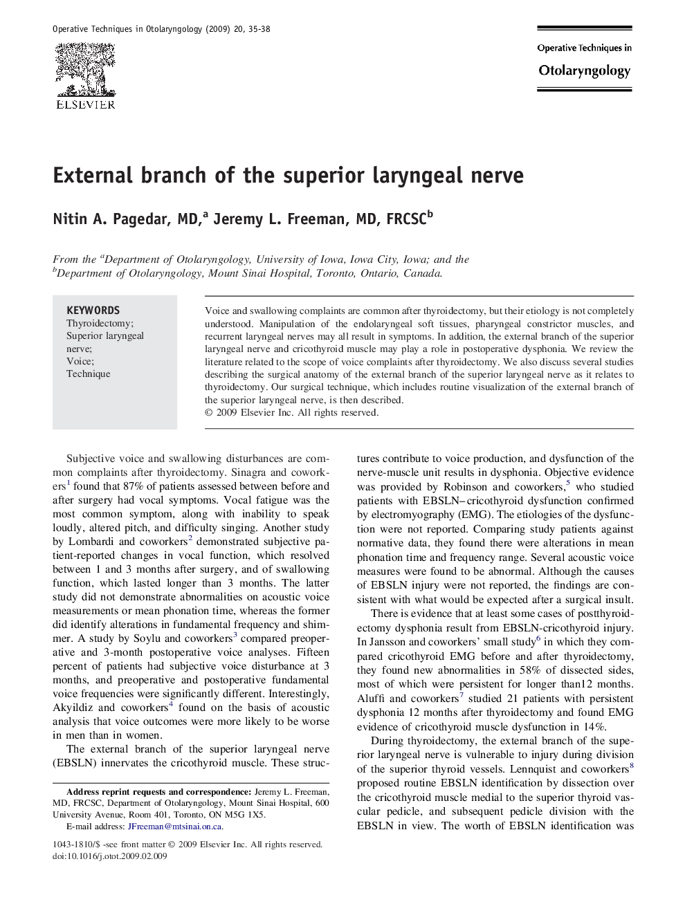 External branch of the superior laryngeal nerve