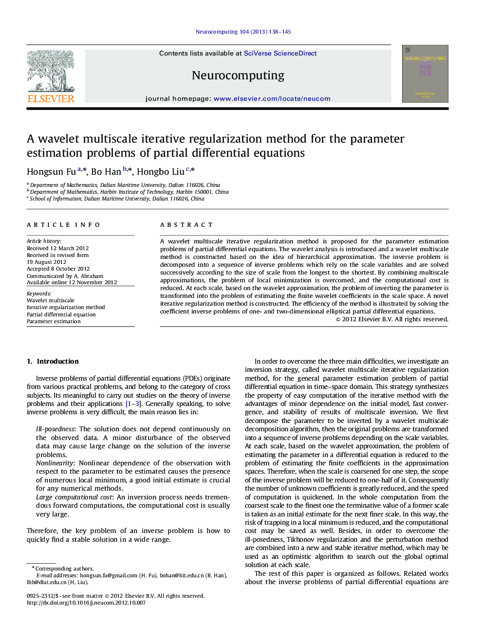 A wavelet multiscale iterative regularization method for the parameter estimation problems of partial differential equations