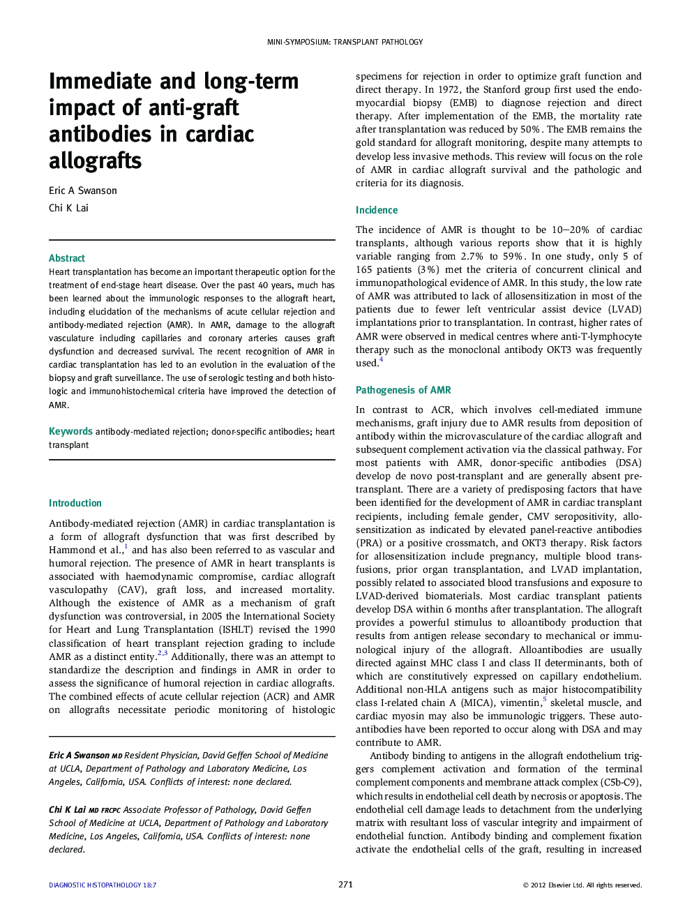 Immediate and long-term impact of anti-graft antibodies in cardiac allografts