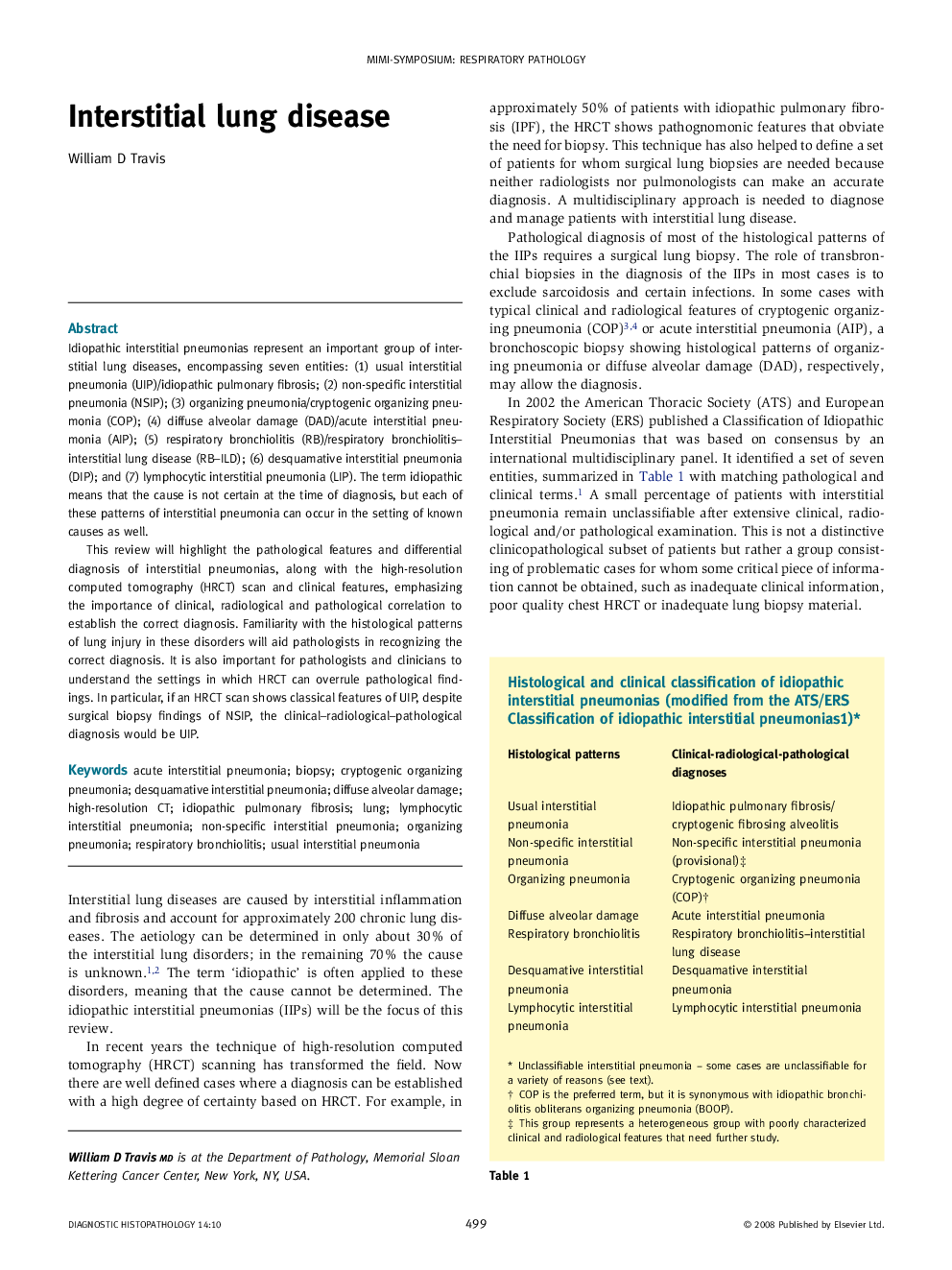 Interstitial lung disease