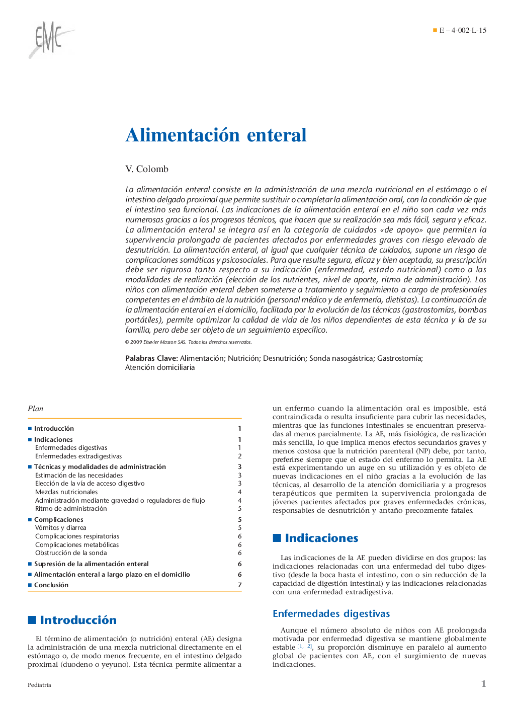 Alimentación enteral