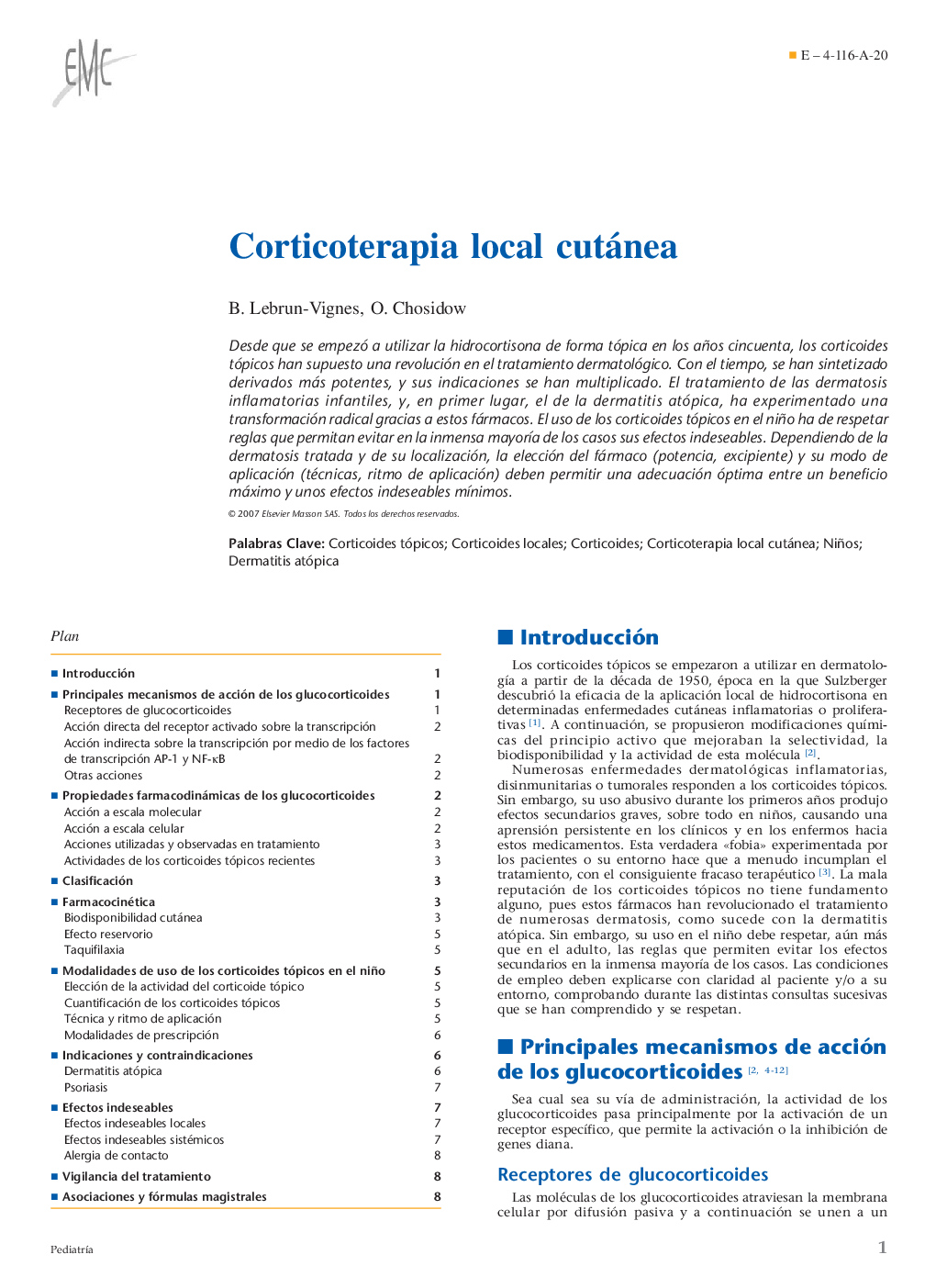 Corticoterapia local cutánea