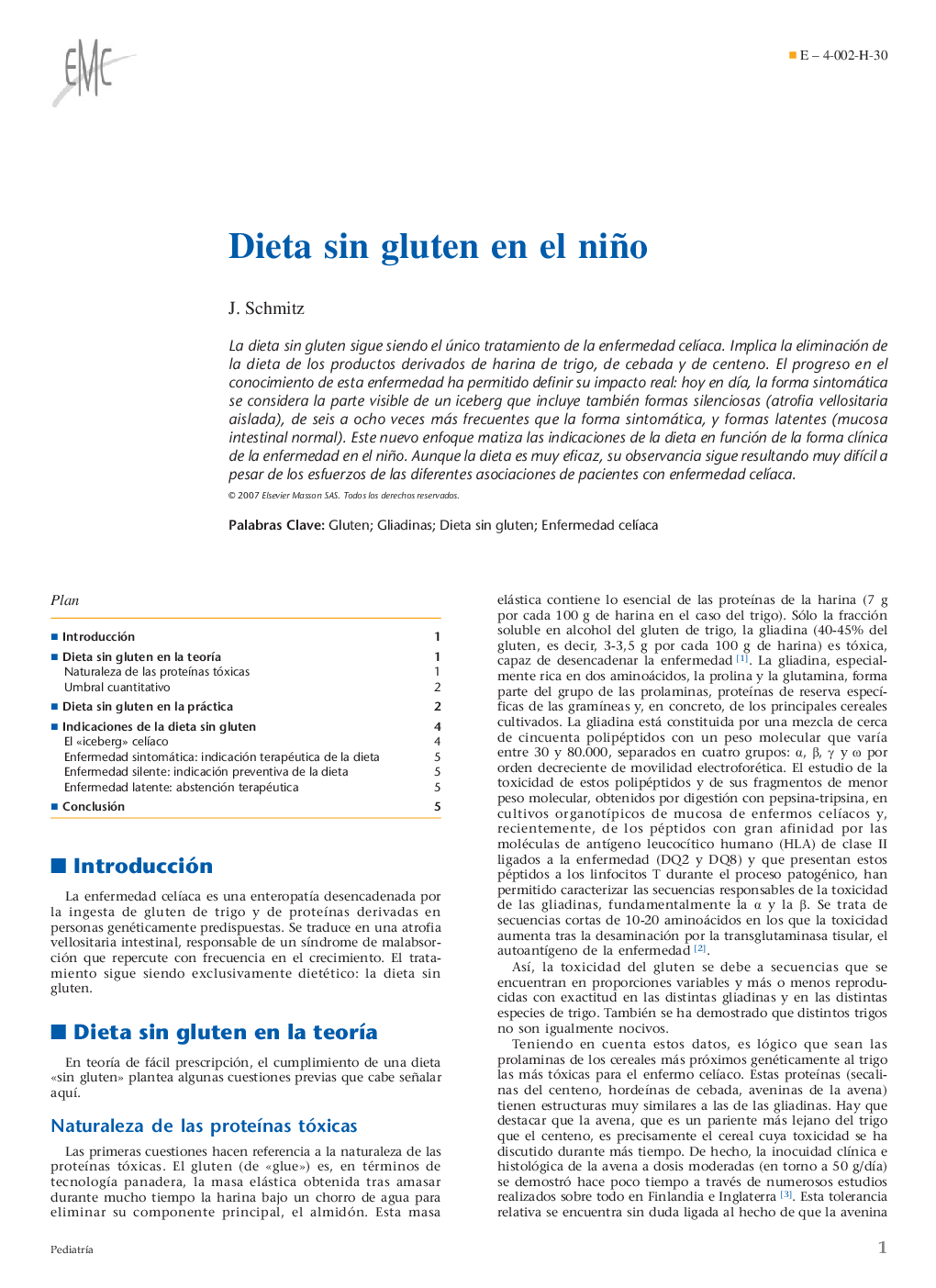 Dieta sin gluten en el niño