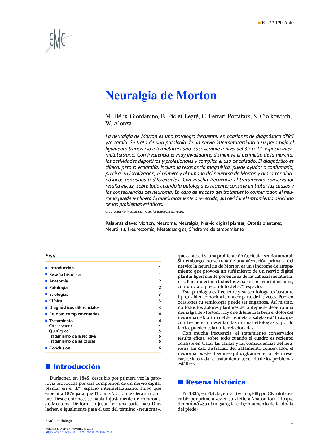 Neuralgia de Morton