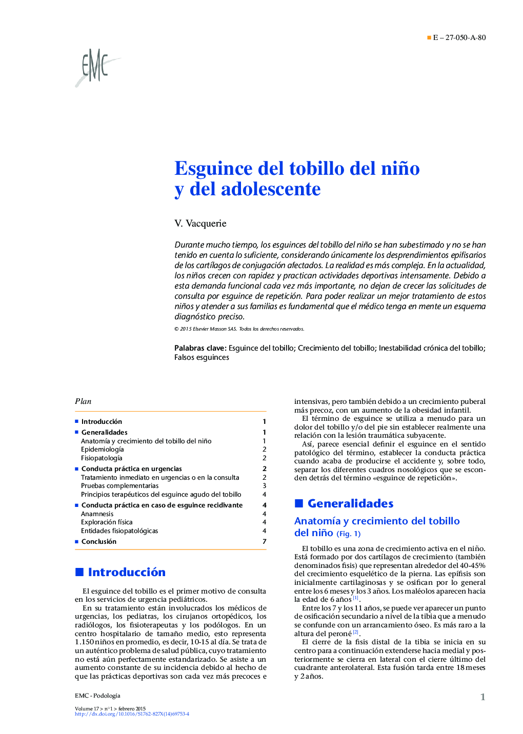 Esguince del tobillo del niño y del adolescente