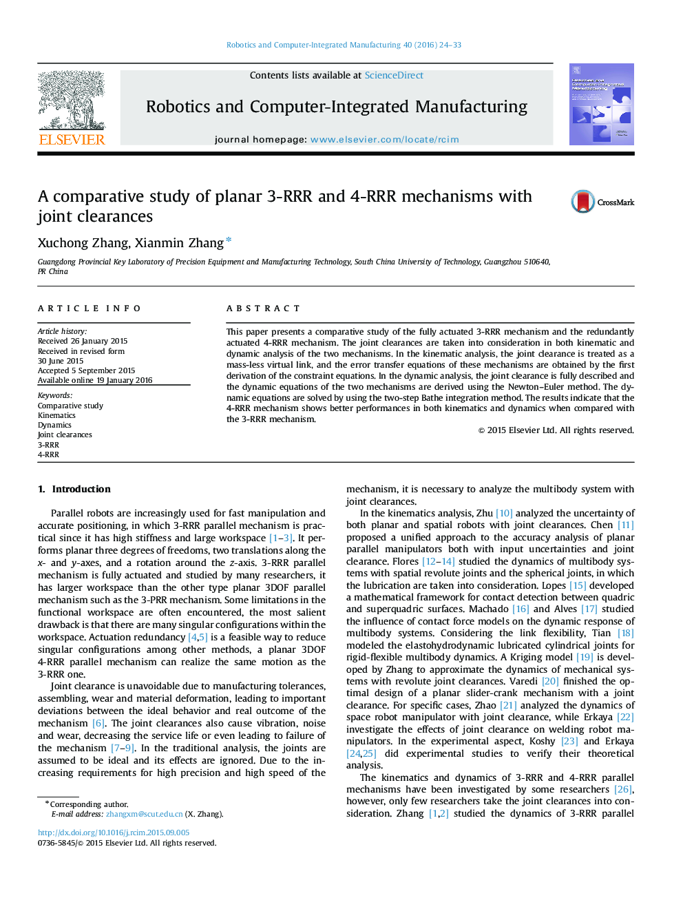 A comparative study of planar 3-RRR and 4-RRR mechanisms with joint clearances